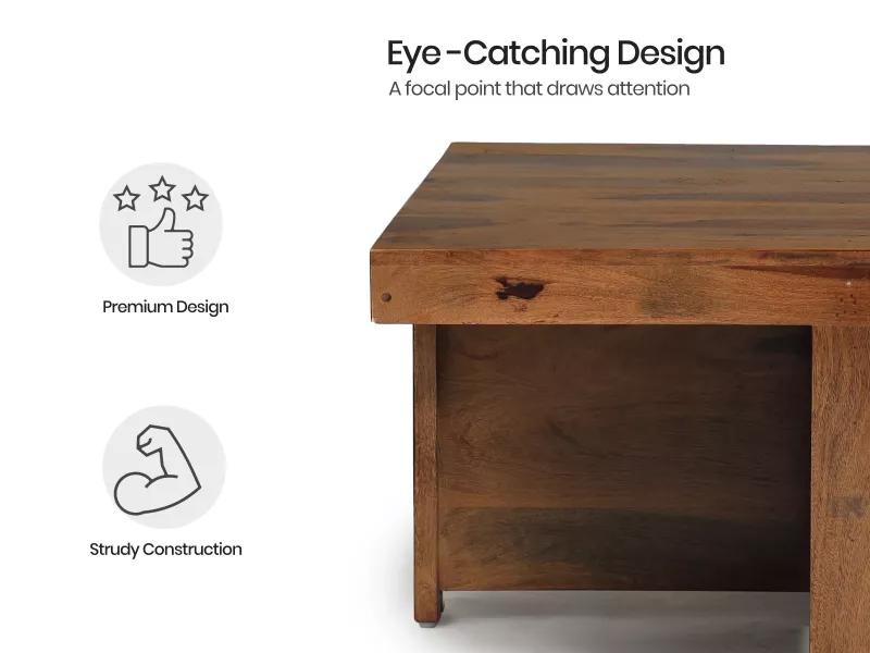 Belle Solid Wood Coffee Table